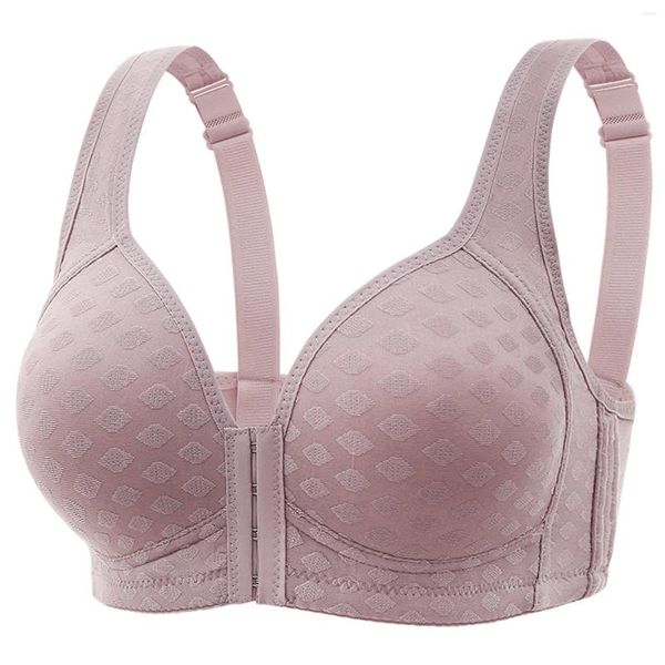 Bras pone sujetador para mujeres con hebilla delantera y senos auxiliares sin anillos de acero ropa mujer sexy ropa interior sexy