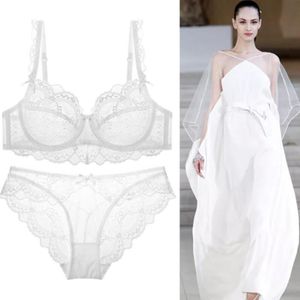 Beha's stelt dames sexy kanten bh dunne transparante bloem van hoge kwaliteit ondergoedpak vrouwen vrouwelijke lingerie a b c d dd e cupbras