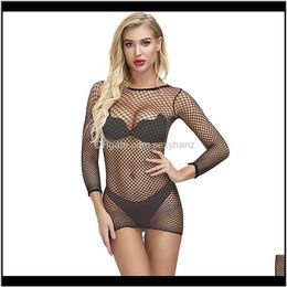 Ensembles de soutiens-gorge vêtements pour femmes Sexy body femmes nuisette Lingerie sous-vêtements résille ouvert entrejambe Catsuit maille collants Erot3072