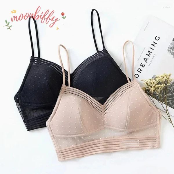 Bras Sexy Backless Bra Invisible Bralette Lace Wedding Bow Back Underwear Push Up Brassiere Femmes Scailless Lingerie Corset