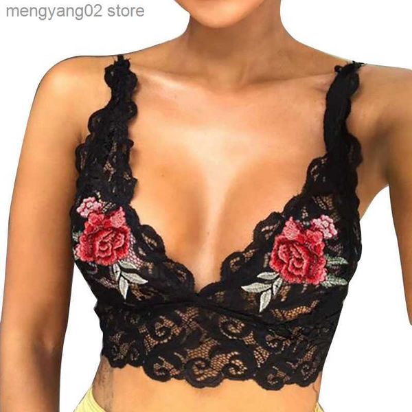 Soutiens-gorge Sexy Dentelle Soutien-Gorge Lingerie Femmes Sous-Vêtements De Charme V Profond Sous-Vêtements Érotiques Chauds Dame Broder Soutien-Gorge Solide Couleur Lingerie T230522