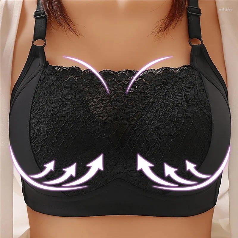 Bras Sexy Lace Bra Seamless Large Size Women's Comfortable Breathable Sports Beauty Back Leisure Gathering