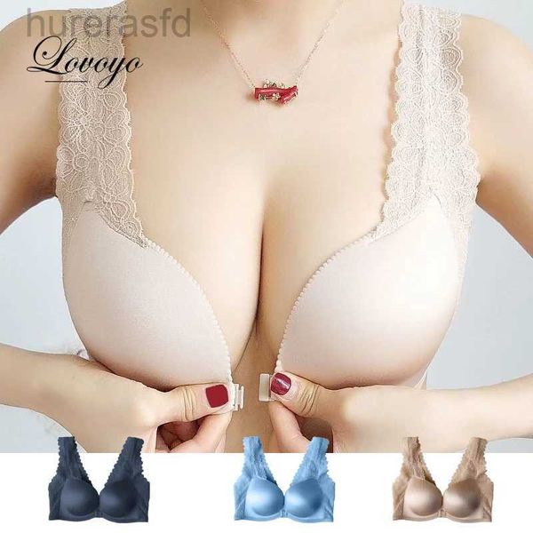 Bras Sexy Push Up Bra Top Lace sin costuras Mujeres Untired Brains sin soporte de soporte de marco para mujeres para mujeres Bh Backless Wireless Bra 240410