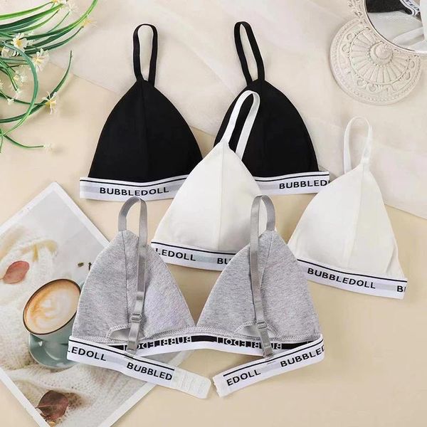 Bras Sexy Femmes Bra Wire Free Brassiere Push Up Lingerie French Triangle Cup Underwear Tive Top Femme Intimates Bralette avec