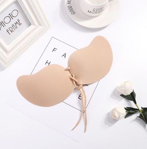 Beha's sexy vrouwen strapless push up bra siliconen mango vorm self -adhesive front buste ademend onzichtbaar1361068