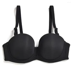 Soutien-gorge simple de soutien-gorge solide en sous-terre pour femmes sexy tous les jours plus taille multisel multisel 32 34 36 38 40 42 44 b c d e f g h