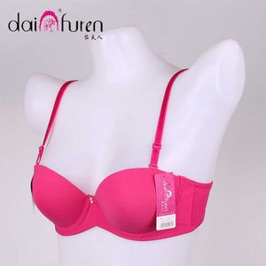 Bras Super Push Up Bra Half Cup Sexy Backs Back sans bretelles Sexy Bras pour femme enveloppe sexy Double Push Up Sous-vêtements Rassemblez 1/2 tasse P230417