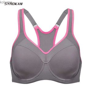 Bras SYROKAN soutien-gorge de sport femmes Push Up complet haut Impact Racerback légèrement doublé à armatures 2023 nouveau Undrwear soutiens-gorge antichoc YQ240203