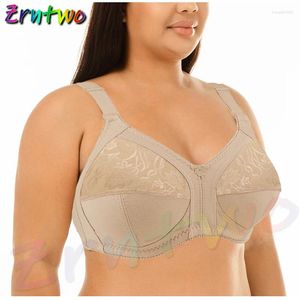 Bras Top Mujeres Intimates Lencería Sujetador sin alambre Ocio Copa completa C D DD E F G Busto grande 80-115 Encaje sexy Push Up Deshuesado VS BH C02