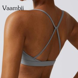 Bras Track and Field Running Fitness Sports Top Sexy Open Back Yoga Top High Samnet LMPACT Sports Bra Gym Vêtements pour femmes