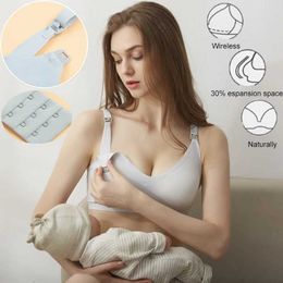 Bras Ultra Thin Laser Cutting Dames Fding Fding Bra Scarmous Samovable Rodible Pladed Montfding Bras Plus taille Push Up MATERNITY Support Bra Y240426