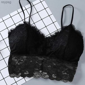 Soutiens-gorge taille ventre shaper été femmes dentelle sexy haut soleil sans manches solide hauts non rembourré bralette soutien-gorge bustier fermeture éclair dos club crop débardeur taille libre lingerie YQ240203