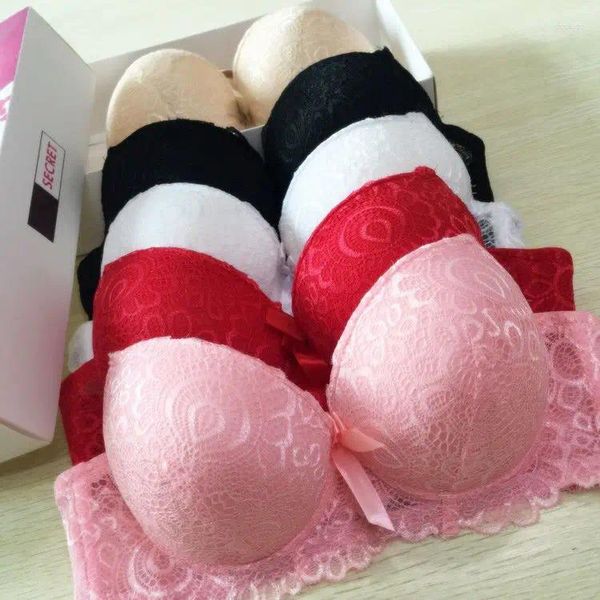 Bras Sujetador de mujer sin llantas de acero Ropa interior sexy súper gruesa Pechos laterales ajustables Engrosados ​​recogidos extra 10 cm