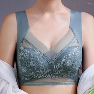 Bras Women's Fixed Underwired Underwired Une-Piece Breast Wrap Non-Marking Thin Bra Side Bossed Breasts Vest Type ondergoed onderkleding