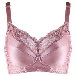 Soutien-gorge en dentelle florale pour femmes, grande taille, non rembourré, à armatures, 34 36 38 40 42 44 46 48 C D E F G H