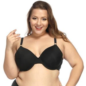 Soutien-gorge pour femmes, sans couture, légèrement rembourré, plongeant, à armatures, grande taille 32 34 36 38 40 42 44 46 B C D DD DDD E F264P