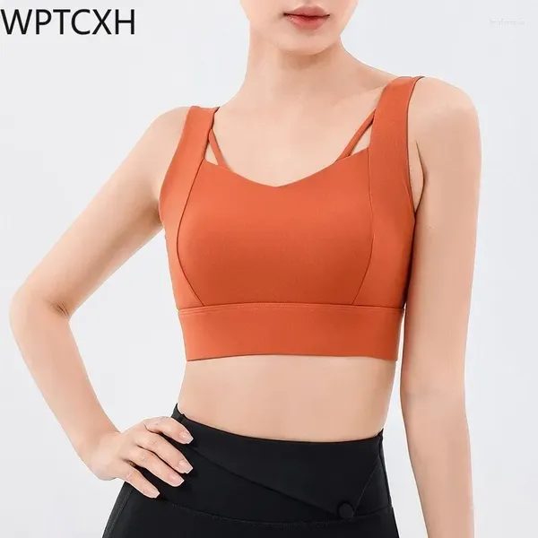 Soutien-gorge de sport intégré pour femmes, sous-vêtements de sport, haute résistance, pour rassembler les seins, gilet de Fitness, exercice de course, Lingerie