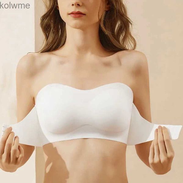 Soutiens-gorge Femmes sans bretelles soutien-gorge sans couture bustiers respirant sans fil mariage brassière Push Up soutiens-gorge Sexy femme Lingerie Invisible YQ240203