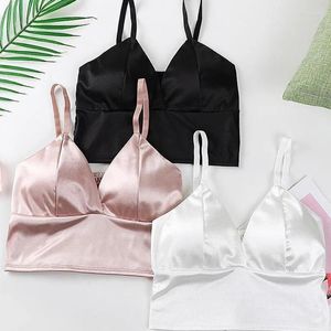 Bras Femmes Top Bra Yoga Viete sans couture Femme sexy Push Up sous-vêtements Lingerie Sleep Pladed Bralette