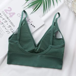 Bras Women y Crop Tops Tube Top Bra vrouwelijke streetwear mouwloze camis naadloze sport lingerie tee bandeau tanks drop levering kleding otrnu