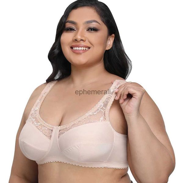 Sujetadores para mujer Sujetador de encaje Bralette Negro Lencería sexy Ropa interior sin alambre Tops Minimizer Plus Tamaño Brassiere BH 36-56 A B C D E F G H Copa YQ231101