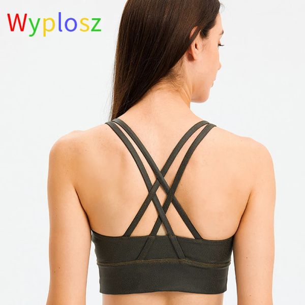 Bras Wyplosz Women's Sports Bra Push Up Workout Hip Louting Underwear Femmes Support Tube Tops High Gilding High Gilding Nude