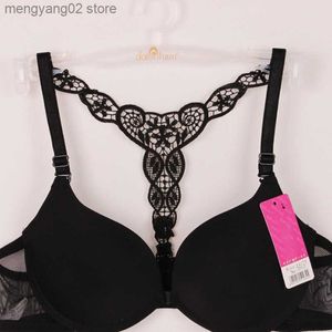 Bras y-line riemen racerback bh bra dames front sluiting sexy beha's zwart witte bralette roze lingerie underwire naadloze bh push up t230522