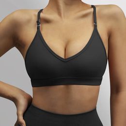 Yoga sportbeha's Dames crop top Ademende yogabeha Schokbestendig Gym training top Voor fitness Damesondergoed Push-up sporttop 231129