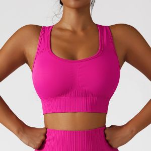 Bras Yoga Sport Vrouw naadloze beha kleding Top vrouwen 2022 Nieuwe sportschool Bralette Training Backless Fitness Ladies Underwear Sportswear