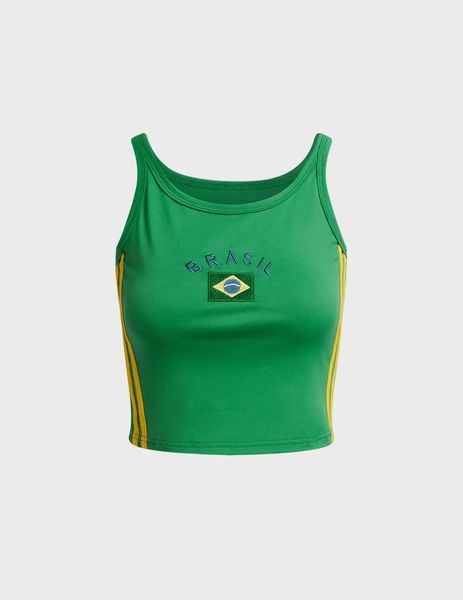 Brasil Top pour femmes Tops Vêtements féminins Crop Top Sexys 90s Vintage Vintage Blouses esthétiques Emo Harajuku Y2k Femme 240327