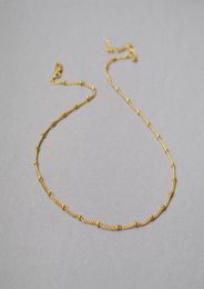 Correntes de latão com contas em ouro prata corrente básica chockers colares finos 2556656