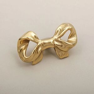 Brass Bow Tie Handgreep Europees stijl Kast Garderobe Deurlade Knoppen Luxe goudkleurmeubels Handgreep trekt home inrichting