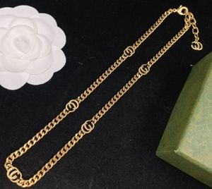 Collier de créateur de mode en laiton G, cadeau de saint-valentin, bijoux de créateur