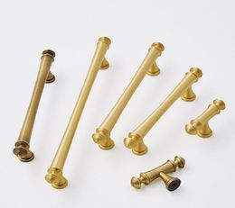 Meuble en laiton Gold-robe Cabinet Handle Drawer Knobs Armoire T Bar Bar Hardware7374430