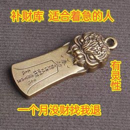 Brass Keychain Oriental Mysterious geluk, zelfs rijkdom en schat, zouden een fortuin verdienen in de zak