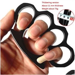 Boksbeugels Mticolor Verdikte Metalen Knuckle Duster Vier Vinger Tijger Outdoor Cam Veiligheid Verdediging Pocket Edc Tool Drop Delivery Spor Dhvx8