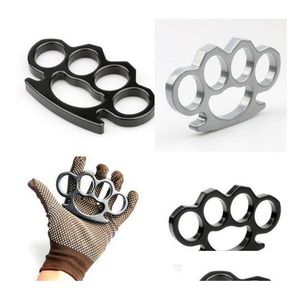 Boksbeugels Klaar voor verzending Verguld staal Knuckle Duster Kleur Zwart Plating Sier Handgereedschap Koppeling Fy4323 Drop Delivery Sport Outdo Dht6R