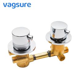 Thermostat en laiton douche inverseur robinet douche contrôle de la température mitigeur pour salle de bain 2 3 4 5 output249C