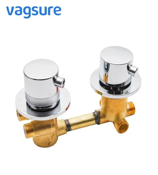 Thermostat en laiton Douche du divertisseur Fauce de douche Température de température Tapisseur Tap pour salle de bain 2345 Output1502050