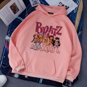 Bratz Rock Angelz Hoodies Dames 90s Dameskleding Winter Hip Hop Harajuku Sweatshirt Vrouwen Hoodies Top 210930