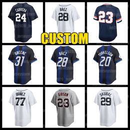 28 Javier Baez Jersey 24 Miguel Cabrera Baseball Detroit 20 Spencer Torkelson 31 Riley Greene Tigers Kirk Gibson Tarik Skubal Alan Trammell Carson Kelly Matt Manning