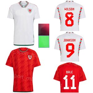 2022 Wereldbeker Wales Soccer Jersey Nationaal Team Bale Johnson James Ramsey Davies Gunter Ampadu Morrell Wilson Williams Hennessey Mepham Football Shirt Kits