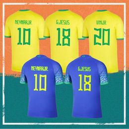 Brazilië 2022-23 Thai Quality Soccer Jerseys T.Silva''NneyMar Jr Marquinhos Casemiro L.Paqueta Richarlison Raphinha E.Militao Fabinho Bruno G. Jesus Antony Vinicius Jr.