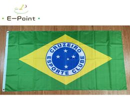 Brésil Cruzeiro Esporte Clube Drapeau 35ft 90cm150cm Drapeaux en polyester Décoration de bannière volante drapeau de jardin de maison Cadeaux de fête 4088431