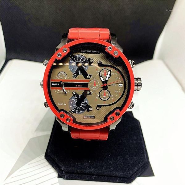 Brasil, Europa, América, reloj rojo grande, esfera, venta de relojes de cuarzo para hombres, relojes deportivos, relojes de pulsera