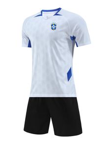 Brazilië Men Childrencracksuits Hoogwaardige vrijetijdssport Sport Korte mouwpak Buiten trainingspakken met korte mouwen en dunne snelle drogende T-shirts