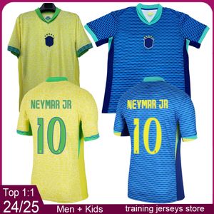 Brazilië Mens fans voetbal jerseys 2024 2025 Brazilië Men Player Versie voetbalshirt 24 25 Neymar Jr Vini Jr Richarlison Football Shirts Maillot Camiseta Maglia Maglia Maglia