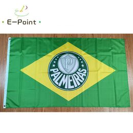 Brazilië Sociedade Esportiva Palmeiras FC Vlag 3 5ft 90cm 150cm Polyester vlaggen Banner decoratie vliegende huis tuin flagg Festi211e