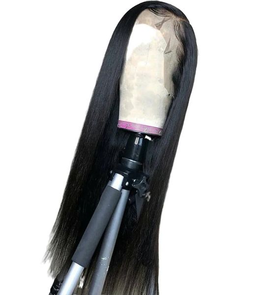 Brésilien 100 Real Human Hair Wigs 13x4 Remy Lace Lace Front humain pour femmes noires 28 pouces Wig 1509167701