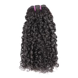 Brésilien 12A petites spirales bouclés faisceaux non transformés crépus bouclés cheveux humains Pixie luxe bouclés armure seulement extension de cheveux vierges